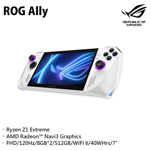 ROG ALLY EXTREME 旗艦版 ALLY-RC71L-0021AZ1_EXTRE (Ryzen Z1 Extreme/AMD Navi3/512G/8G*2/W11)苗栗手機收購